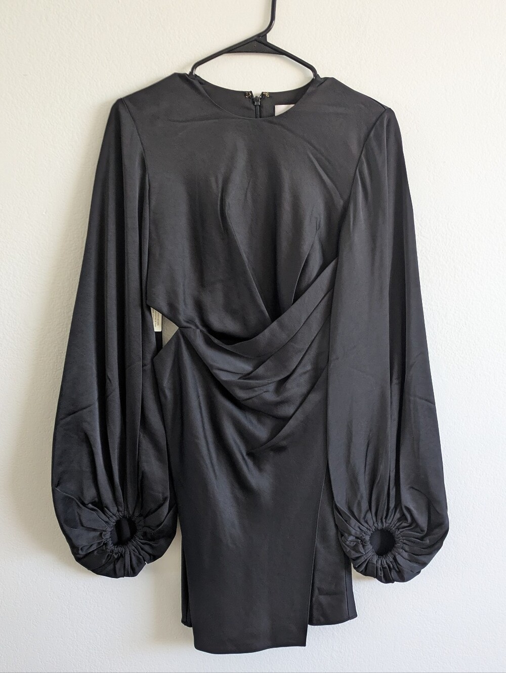 Significant Other Lara Draped Long-Sleeve Mini Dress